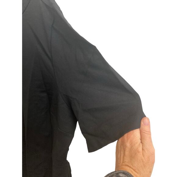 NWT Eloquii Plus Size Black Sheath Dress Gold Buttons Size 28 - Picture 6 of 10